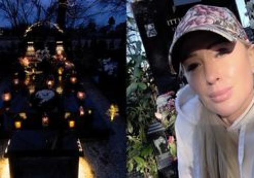 Sylwia Peretti zasiedziała się przy grobie syna i została ZAMKNIĘTA NA CMENTARZU: 