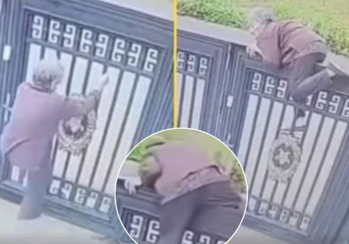 92-letnia babcia wspina się na 2-metrową bramę i ucieka z domu opieki – hit internetu!