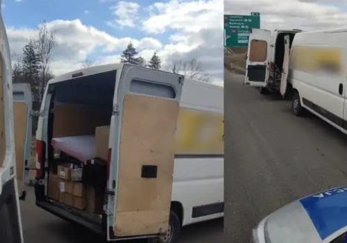 Zamiast paczek, laweta i wysoki mandat. Dramatyczny finał „akcji ratunkowej” kuriera pod Olsztynem