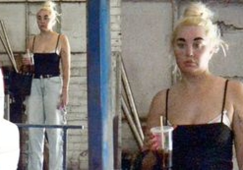 Szczuplejsza o14 kilogramów Amanda Bynes sfotografowana u mechanika (ZDJĘCIA)