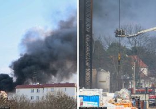 Dym nad Warszawą widać z kilku kilometrów. Są pierwsze zdjęcia