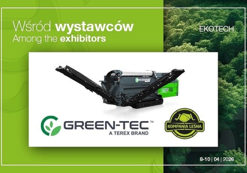 Green-Tec (TEREX) w akcji – Kompania Leśna przywozi na EKOTECH 2026 maszyny do zadań specjalnych