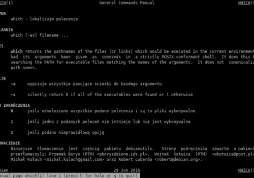 Porady Admina: which