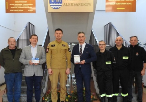 Strażacy dbają o bezpieczeństwo mieszkańców. Darmowe czujniki czadu tym razem w Gminie Aleksandrów