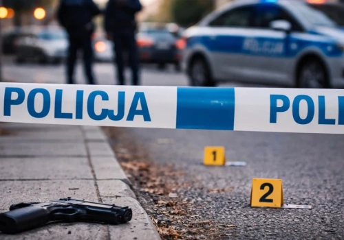 Strzały w biały dzień w Łomży. Mężczyzna przewieziony do szpitala