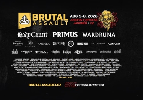 Brutal Assault 2026: line-up festiwalu w 90% kompletny