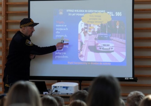 Straż Miejska przeprowadziła prelekcja w częstochowskich szkołach
