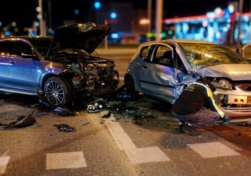 Zderzenie Mercedesa z Mitsubishi w Lublinie. Na szczęście nikt nie ucierpiał