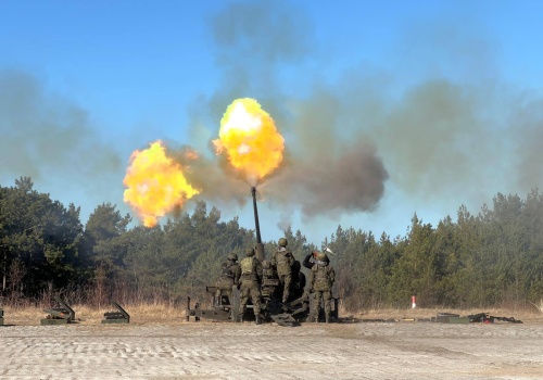 Ćwiczenia baterii przeciwlotniczych Brygady Lotnictwa Marynarki Wojennej