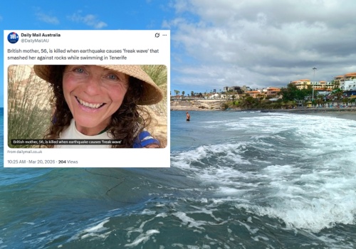 Tragiczny finał wakacji na Teneryfie. Potężna fala porwała turystkę