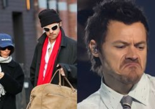 Harry Styles i Zoe Kravitz przechadzają się po mieście w WYMYŚLNYCH STYLIZACJACH. Fajnie razem wyglądają? (FOTO)
