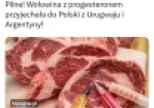 Mięso z progesteronem trafiło do Polski z krajów Mercosur