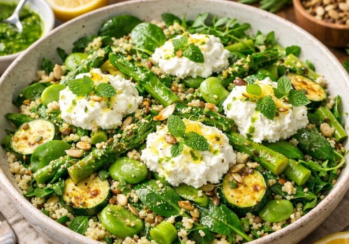 Wiosna na talerzu. Pożywna sałatka ze szparagami i ricottą od Mateusza Gesslera