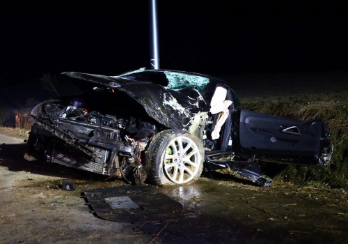 Groźny wypadek koło Lublina. Nieprzytomny kierowca trafił do szpitala