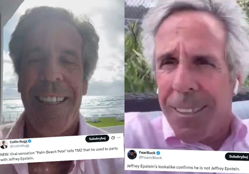 Sobowtór Epsteina udziela wywiadów i przekonuje że nie jest Epsteinem, ale przyznaje, że z nim 