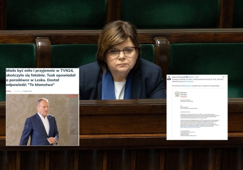 Tusk, Leszczyna i porodówka w Lesku. 