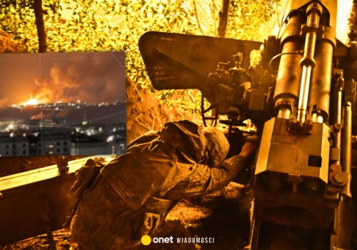 Potężne uderzenie Ukrainy. Ogień rozświetlił całą okolicę