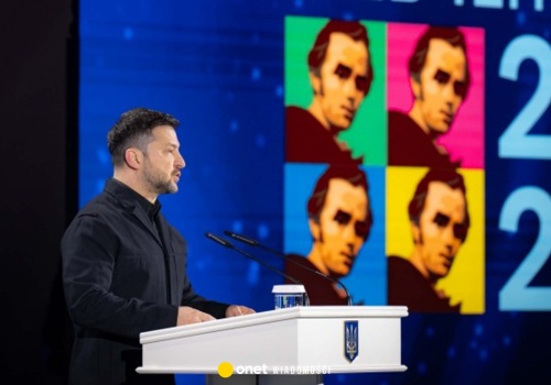 Wołodymyr Zełenski po spotkaniu delegacji USA i Ukrainy. 