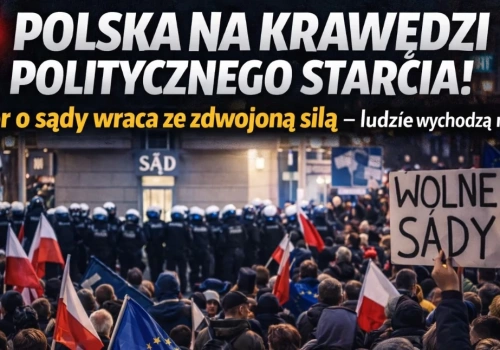 Polska znów podzielona! Spór o sądy wybucha na nowo – ludzie wychodzą na ulice