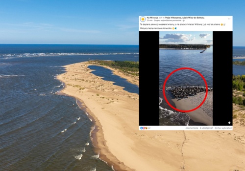 Niezwykły widok nad Bałtykiem. 