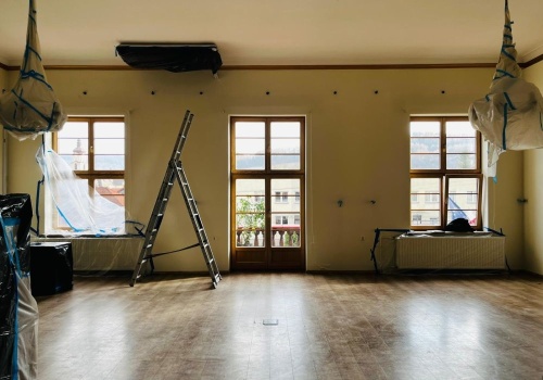 Urząd Gminy w Goleszowie w trakcie modernizacji. Prace postępują