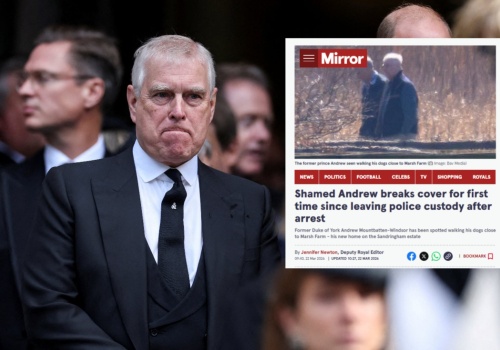 Andrzej Mountbatten-Windsor widziany pierwszy raz od aresztowania. Nie był sam