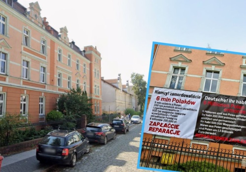 Banery o reparacjach na Grunwaldzkiej w Opolu. Miasto zapowiada interwencję