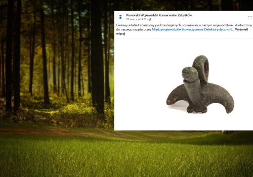 Amulet o nietypowym kształcie wykopano w Borach Tucholskich!