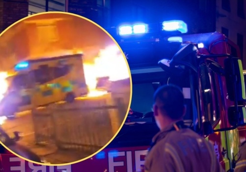 Ogień i eksplozje w Londynie. Spłonęły karetki pogotowia