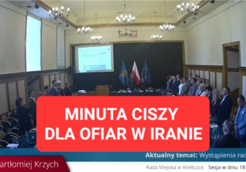 Wieliczka oddała hołd ofiarom wojny w Iranie.