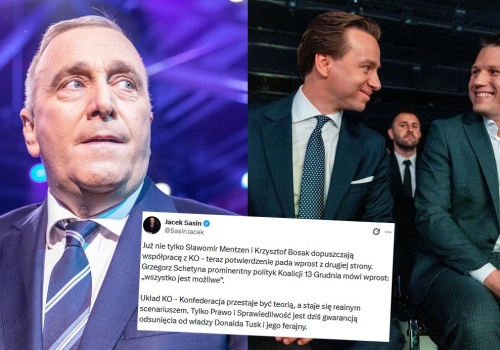 Grzegorz Schetyna z KO poinformował, że wcale nie wyklucza koalicji z Konfederacją