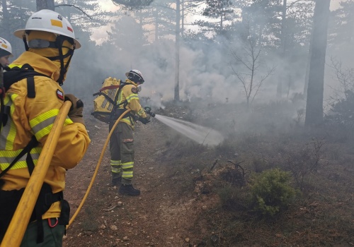 Polscy strażacy w Hiszpanii w ramach Erasmus+