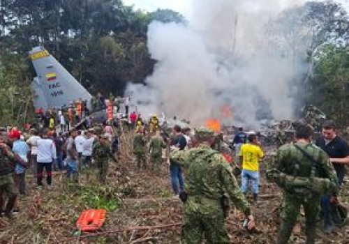 Katastrofa samolotu wojskowego w Kolumbii. Jest ponad 30 ofiar