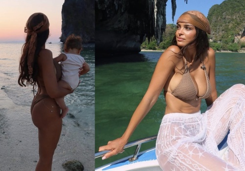 W prześwitujących spodniach i skąpym staniku. El Dursi chwali się oszałamiającymi widokami