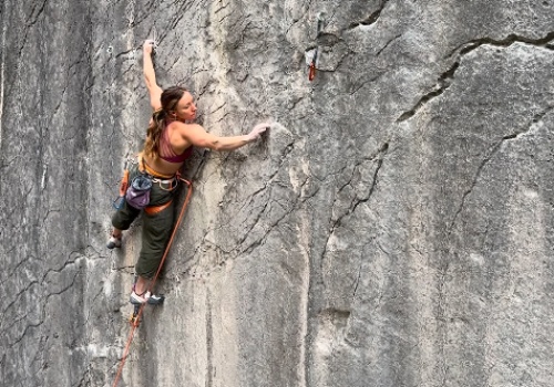 Michaela Kiersch na „Pungitopo” 8c+