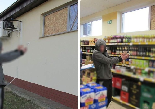 Wpadka włamywacza w markecie. Nie tego spodziewał się w kasach