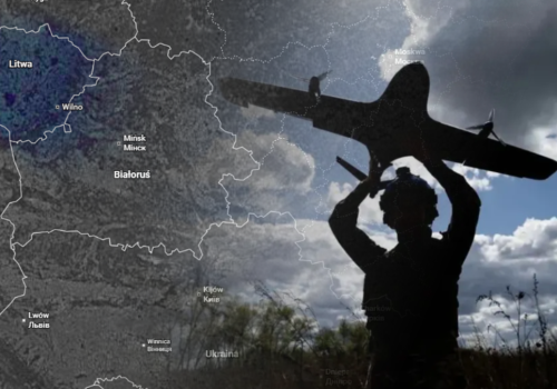 Dron spadł na Litwie, nadleciał z Ukrainy. 