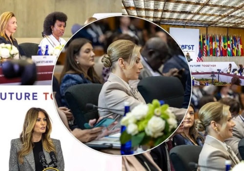 Marta Nawrocka w Waszyngtonie u boku Melanii Trump. ZOBACZ ZDJĘCIA