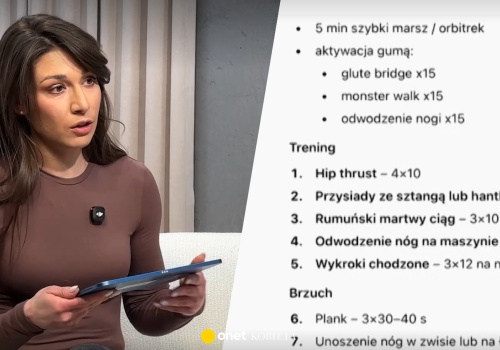 Trenerka przeanalizowała plan ćwiczeń od AI. Szybko wskazała pułapki
