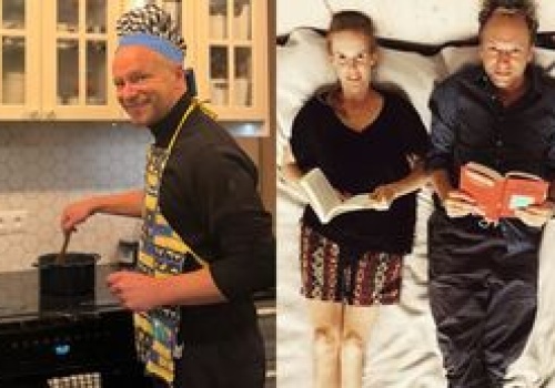 Tak wygląda dom Macieja Stuhra. Industrial miesza się tu z rodzinnym ciepłem