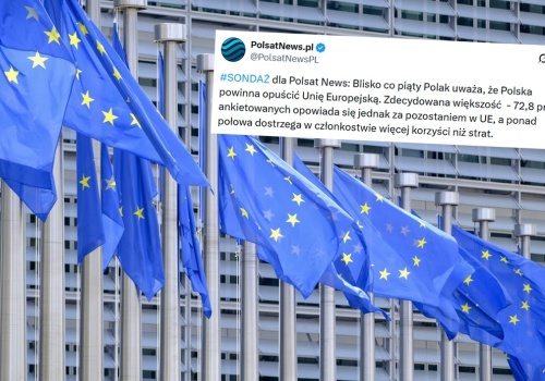 Sondaż: większość Polaków chce zostać w UE, zdecydowanych na wyjście jest 6,7%