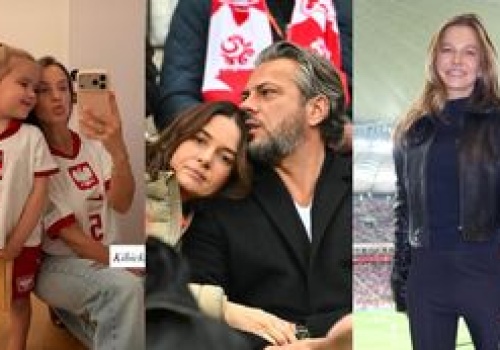 Znane osobistości kibicują piłkarzom: Julia Bednarek, Anna Lewandowska z córkami, Olivier Janiak z żoną (ZDJĘCIA)