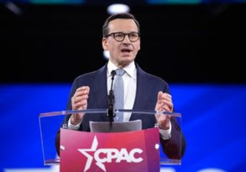 Morawiecki na CPAC w USA. 