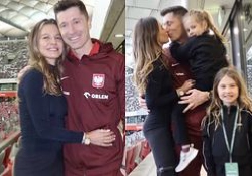 Anna Lewandowska zapozowała z mężem i córkami po meczu. W komentarzach zawrzało