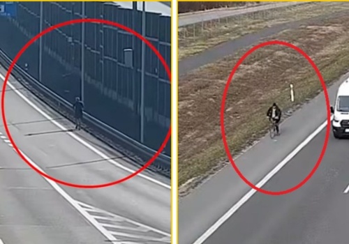 Trening biegowy na ekspresówce. Do sieci trafiło nagranie