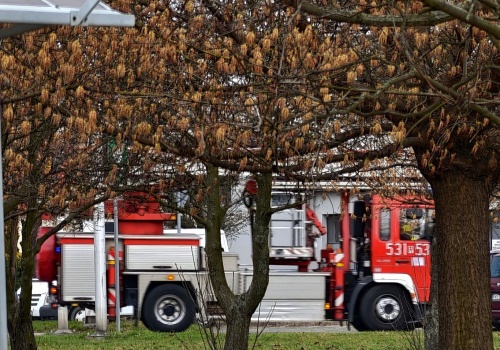 Alarm pożarowy w dużej firmie (ZDJĘCIA)