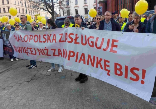 Przeciwnicy drogi ekspresowej S7 Kraków – Myślenice zapowiadają kolejne, ale już drastyczne protesty