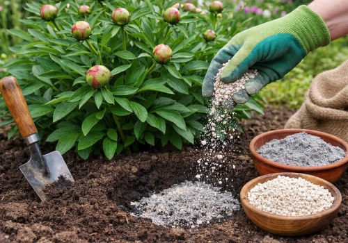 Zakop to pod piwonią wiosną. Efekt? Krzew obsypie się pąkami