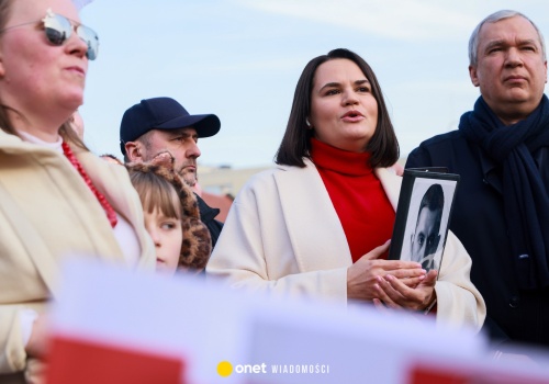 Marsz Białorusinów w Warszawie.  