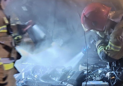 Pożar samochodu na trasie S19. Kierowcy napotkają na utrudnienia w ruchu